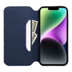 Peněženkové pouzdro Dual Pocket book na Samsung Galaxy A15 5G Tmavší modrý