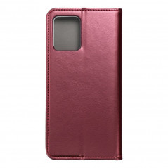 Peněženkové pouzdro Smart Magneto book na Motorola Moto G54 Bordový