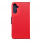 Peněženkové pouzdro Fancy Book na Samsung Galaxy A15 LTE Červený / Námořnická modrá