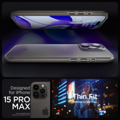 Kryt Spigen Thin Fit na Apple iPhone 15 Pro Max Tmavě modře šedý