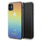 Kryt Guess IML Faceted Mirror na Apple iPhone 11 Elegantní  Duhové disco