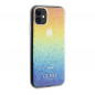 Kryt Guess IML Faceted Mirror na Apple iPhone 11 Elegantní  Duhové disco