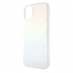 Kryt Guess IML Faceted Mirror na Apple iPhone 11 Elegantní  Duhové disco