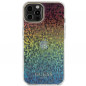 Kryt Guess IML Faceted Mirror na Apple iPhone 12 Elegantní  Duhové disco