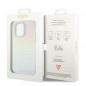 Kryt Guess IML Faceted Mirror na Apple iPhone 13 Pro Elegantní  Duhové disco
