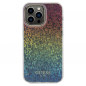 Kryt Guess IML Faceted Mirror na Apple iPhone 13 Pro Max Elegantní  Duhové disco