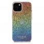 Kryt Guess IML Faceted Mirror na Apple iPhone 14 Elegantní  Duhové disco