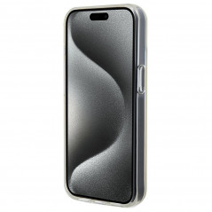 Kryt Guess IML Faceted Mirror na Apple iPhone 14 Elegantní  Duhové disco