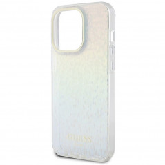 Kryt Guess IML Faceted Mirror na Apple iPhone 14 Pro Max Elegantní  Duhové disco