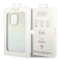 Kryt Guess IML Faceted Mirror na Apple iPhone 14 Pro Max Elegantní  Duhové disco