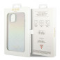 Kryt Guess IML Faceted Mirror na Apple iPhone 15 Elegantní  Duhové disco