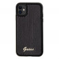 Kryt Guess Sequin Script Metal na Apple iPhone 11 Elegantní  Černý