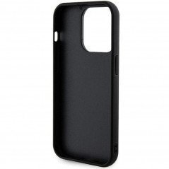 Kryt Guess Sequin Script Metal na Apple iPhone 13 Pro Elegantní  Černý