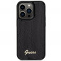 Kryt Guess Sequin Script Metal na Apple iPhone 13 Pro Max Elegantní  Černý