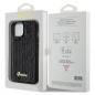 Kryt Guess Sequin Script Metal na Apple iPhone 14 Elegantní  Černý