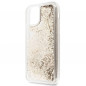 Kryt Guess Liquide Glitter Charms na Apple iPhone 11 Elegantní  Zlatý