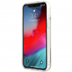 Kryt Guess Liquide Glitter Charms na Apple iPhone 12 Elegantní  Zlatý