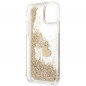 Kryt Guess Liquide Glitter Charms na Apple iPhone 12 Elegantní  Zlatý