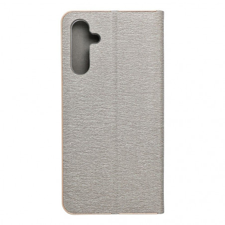 Peněženkové pouzdro LUNA Book Gold na Samsung Galaxy A15 LTE Elegantní  Stříbrný
