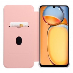 Peněženkové pouzdro Piano Book na XIAOMI Redmi 13C Světle broskvový
