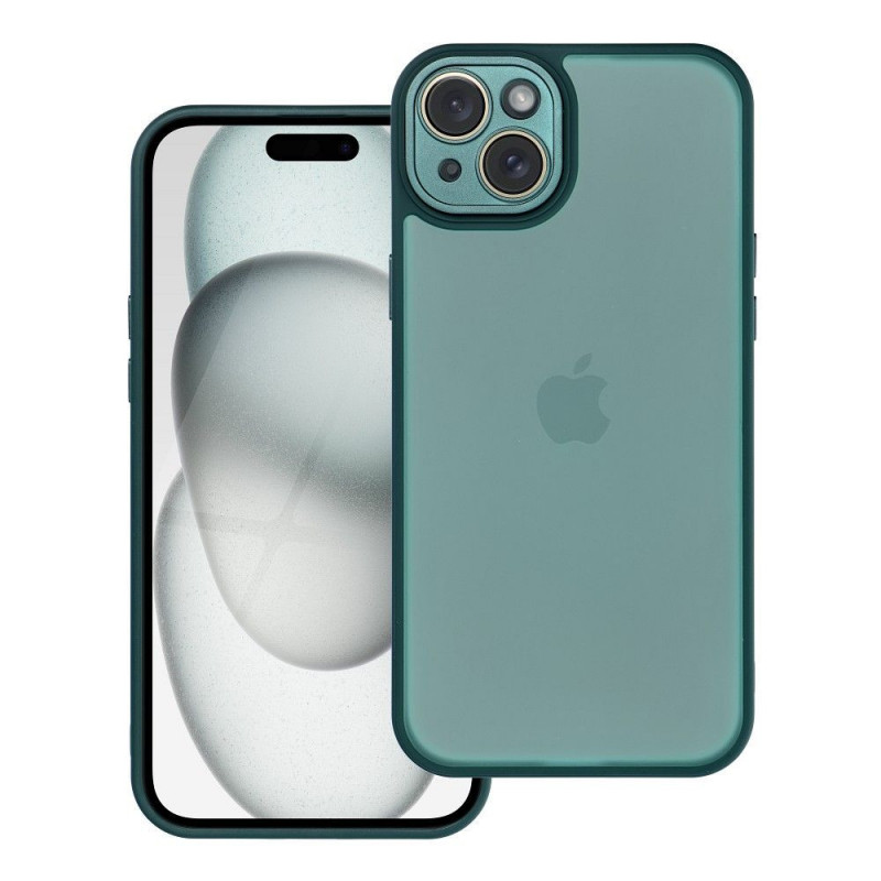 Kryt VARIETE na Apple iPhone 15 Plus Elegantní  Tmavě zelený