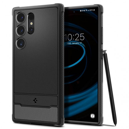 Kryt Spigen Armor na Samsung Galaxy S24 ULTRA Uhlíkové vlákno, Elegantní  Černý