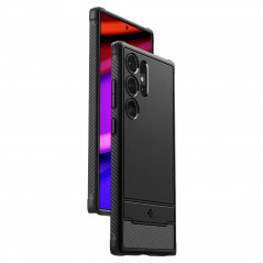 Kryt Spigen Armor na Samsung Galaxy S24 ULTRA Uhlíkové vlákno, Elegantní  Černý