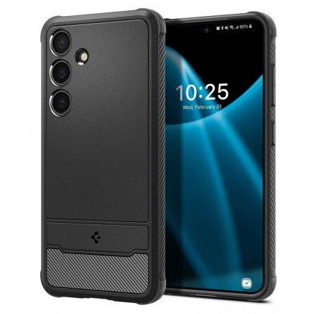 Kryt Spigen Armor na Samsung Galaxy S24 Uhlíkové vlákno, Elegantní  Černý