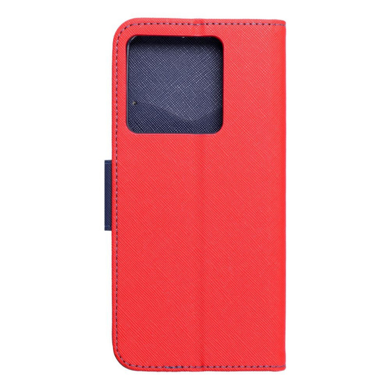 Peněženkové pouzdro Fancy Book na XIAOMI 13T Červený / Námořnická modrá