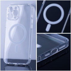 Kryt Clear Mag Cover na Apple iPhone 12 MagSAFE  Průhledný