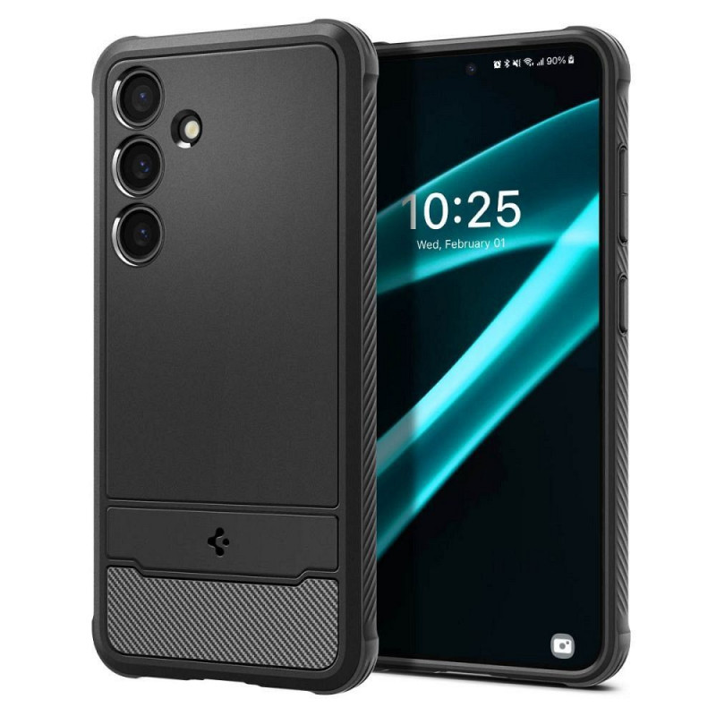 Kryt Spigen Armor na Samsung Galaxy S24 PLUS Uhlíkové vlákno, Elegantní  Černý