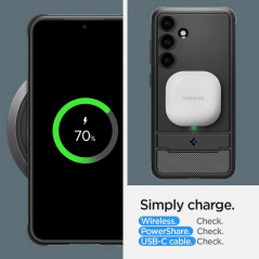 Kryt Spigen Armor na Samsung Galaxy S24 PLUS Uhlíkové vlákno, Elegantní  Černý