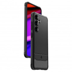Kryt Spigen Armor na Samsung Galaxy S24 PLUS Uhlíkové vlákno, Elegantní  Černý