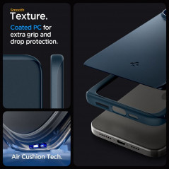Kryt Spigen Thin Fit na Apple iPhone 15 Pro Max Metalická břidlicově šedá