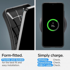Kryt Spigen  Liquid Air na Samsung Galaxy S24 Matná černá