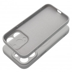 Kryt Silicone Mag Cover na Apple iPhone 15 Pro MagSAFE  Titanový