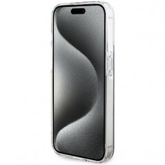 Kryt Guess 4G Gold Stripe na Apple iPhone 15 Pro Max Elegantní  Černý