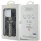 Kryt Guess 4G Gold Stripe na Apple iPhone 15 Pro Max Elegantní  Černý