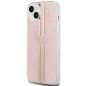 Kryt Guess 4G Gold Stripe na Apple iPhone 15 Elegantní  Růžový