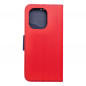Peněženkové pouzdro Fancy Book na XIAOMI Redmi Note 13 4G Červený / Námořnická modrá