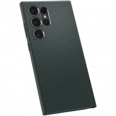 Kryt Spigen  Liquid Air na Samsung Galaxy S24 ULTRA Temně zelená