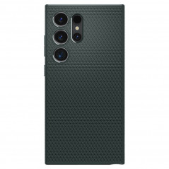 Kryt Spigen  Liquid Air na Samsung Galaxy S24 ULTRA Temně zelená