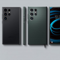 Kryt Spigen  Liquid Air na Samsung Galaxy S24 ULTRA Temně zelená