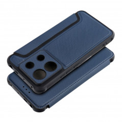 Peněženkové pouzdro Razor Book na XIAOMI Redmi Note 13 Pro 5G Uhlíkové vlákno, Karbonový vzor  Modrý