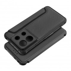 Peněženkové pouzdro Razor Book na XIAOMI Redmi Note 13 Pro 5G Uhlíkové vlákno, Karbonový vzor  Černý