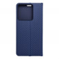 Peněženkové pouzdro LUNA Book Carbon na XIAOMI Redmi Note 13 Pro 5G Uhlíkové vlákno, Elegantní  Modrý
