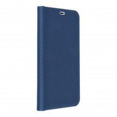 Peněženkové pouzdro LUNA Book Carbon na XIAOMI Redmi Note 13 Pro Plus 5G Uhlíkové vlákno, Elegantní  Modrý