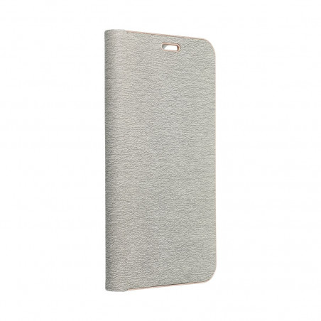 Peněženkové pouzdro LUNA Book Gold na XIAOMI Redmi Note 13 4G Elegantní  Stříbrný