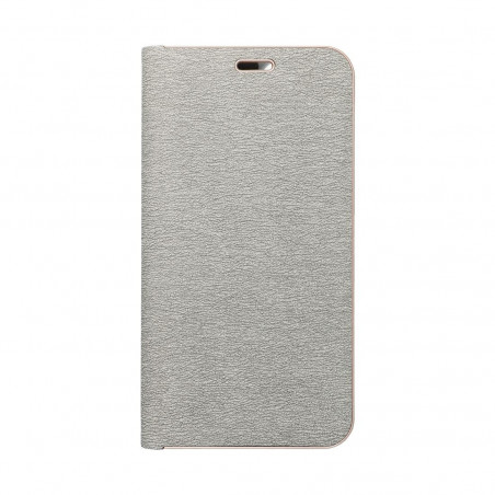 Peněženkové pouzdro LUNA Book Gold na XIAOMI Redmi Note 13 4G Elegantní  Stříbrný