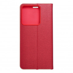 Peněženkové pouzdro LUNA Book Gold na XIAOMI Redmi Note 13 5G Elegantní  Červený